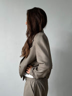 Taupe Boxy Blazer