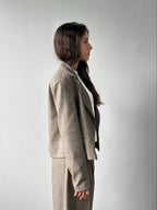 Taupe Boxy Blazer