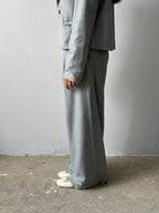 Gray Pleated Pants