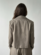 Taupe Boxy Blazer