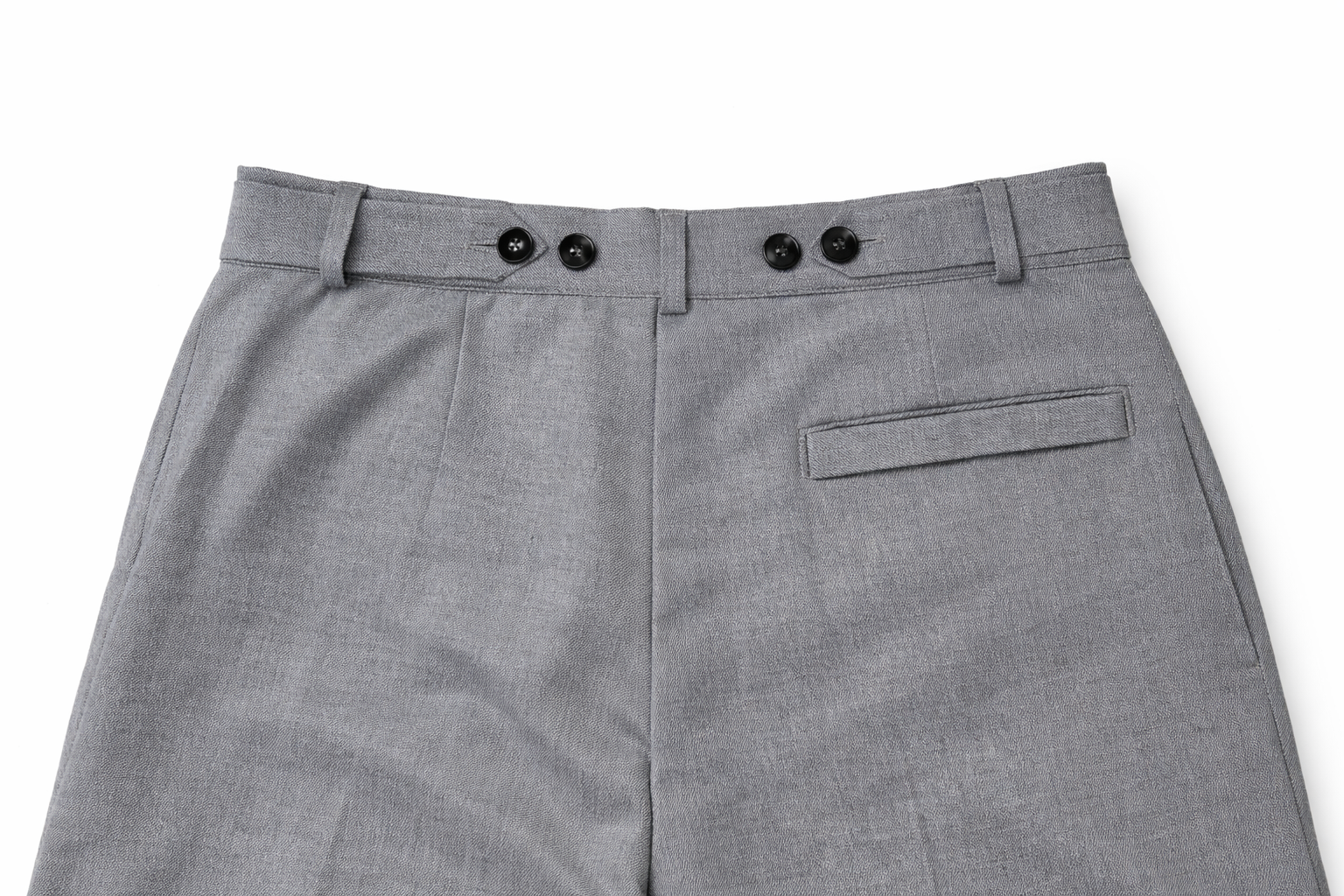 Gray Pleated Pants