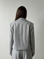 Gray Boxy Blazer