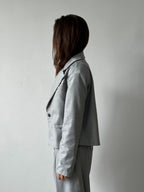 Gray Boxy Blazer