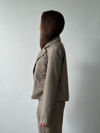 Taupe Boxy Blazer