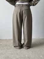 Taupe Pleated Pants