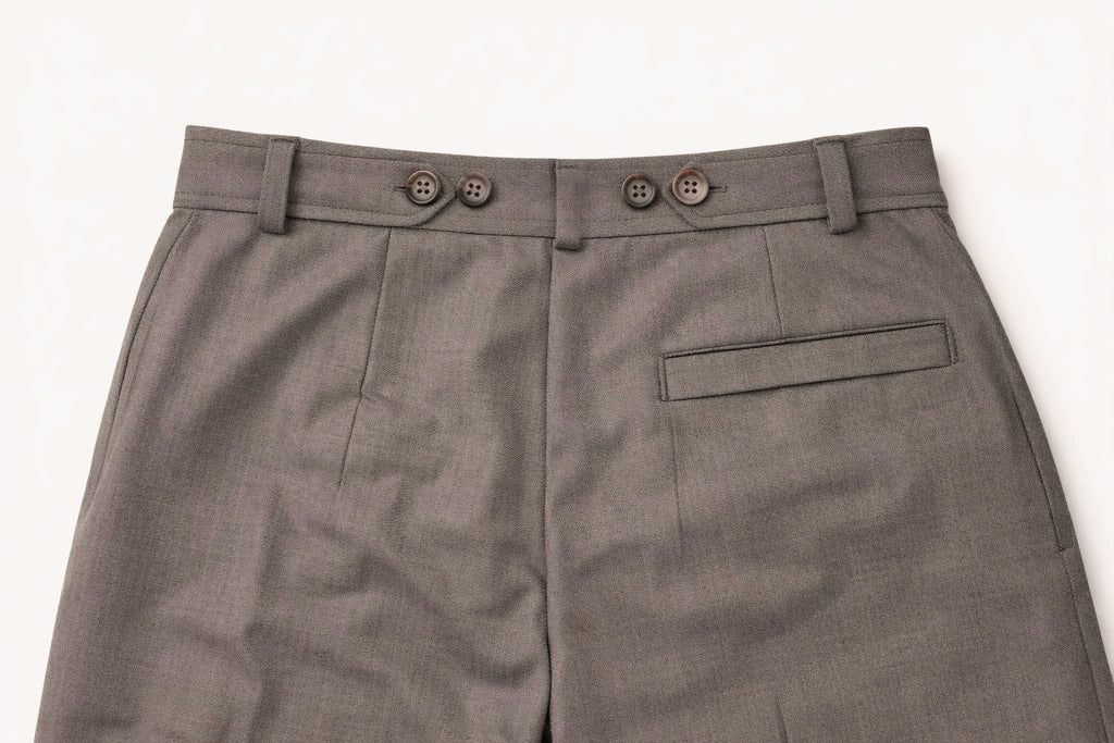 Taupe Pleated Pants
