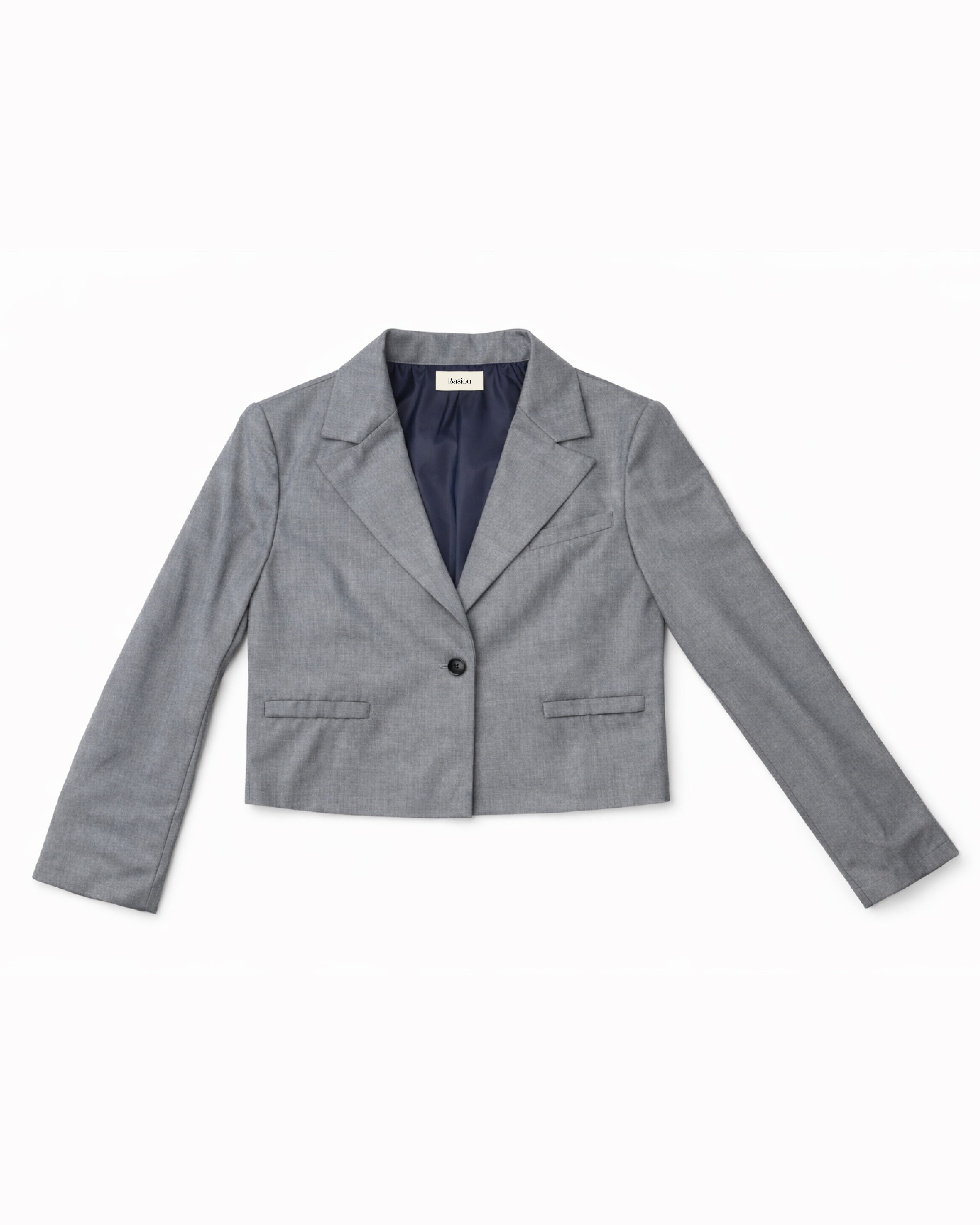 Gray Boxy Blazer
