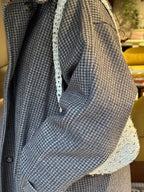 Sandstone Houndstooth Wool Coat