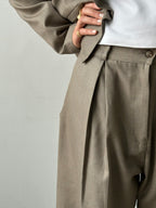 Taupe Pleated Pants