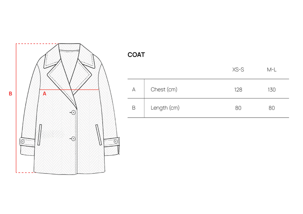 Sandstone Houndstooth Wool Coat