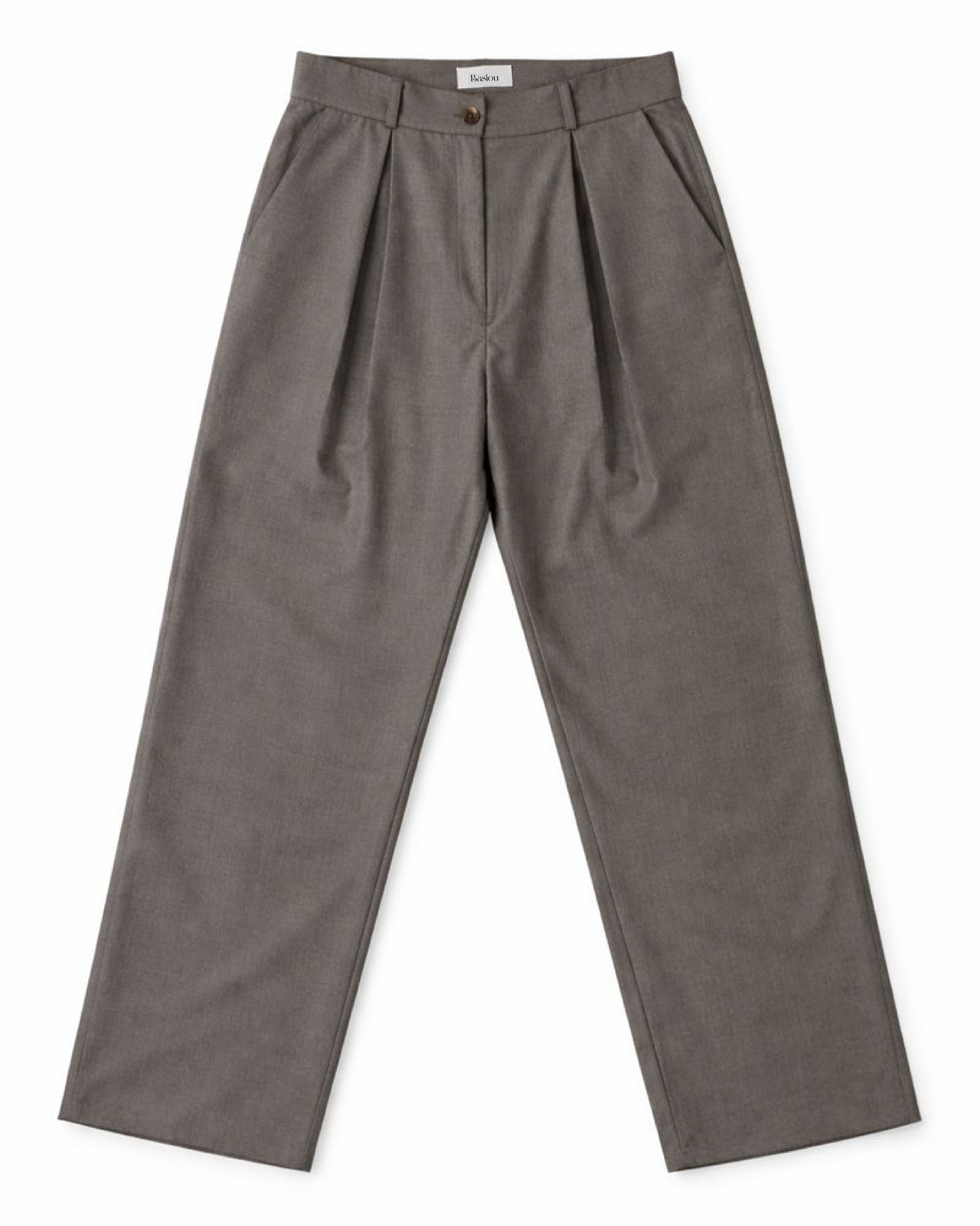 Taupe Pleated Pants