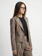 Taupe Boxy Blazer