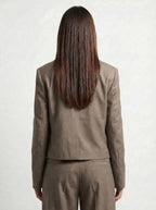 Taupe Boxy Blazer