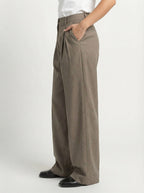 Taupe Pleated Pants